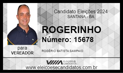 Candidato ROGERINHO 2024 - SANTANA - Eleições