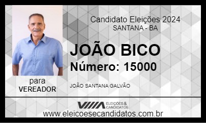 Candidato JOÃO BICO 2024 - SANTANA - Eleições