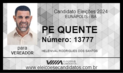 Candidato PE QUENTE 2024 - EUNÁPOLIS - Eleições