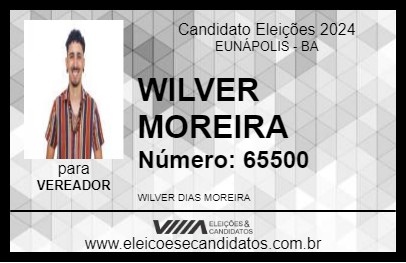 Candidato WILVER MOREIRA 2024 - EUNÁPOLIS - Eleições