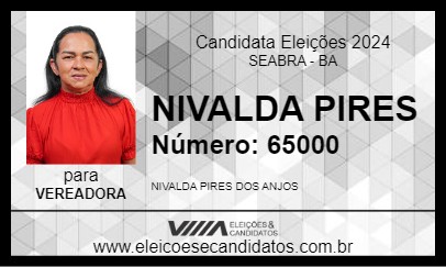 Candidato NIVALDA PIRES 2024 - SEABRA - Eleições