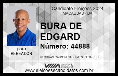 Candidato BURA DE EDGARD 2024 - MACAÚBAS - Eleições