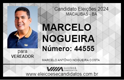 Candidato MARCELO NOGUEIRA 2024 - MACAÚBAS - Eleições