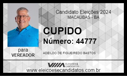 Candidato CUPIDO 2024 - MACAÚBAS - Eleições