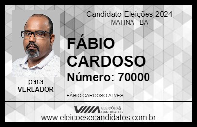 Candidato FÁBIO CARDOSO 2024 - MATINA - Eleições