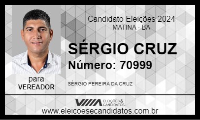 Candidato SÉRGIO CRUZ 2024 - MATINA - Eleições