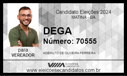 Candidato DEGA 2024 - MATINA - Eleições