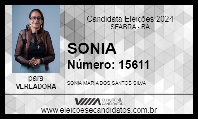 Candidato SONIA 2024 - SEABRA - Eleições