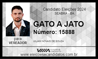 Candidato GATO A JATO 2024 - SEABRA - Eleições