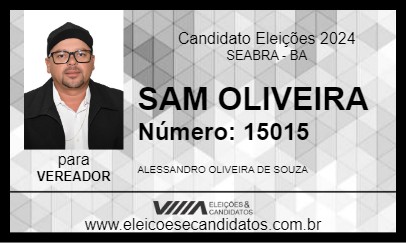 Candidato SAM OLIVEIRA 2024 - SEABRA - Eleições