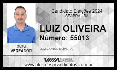 Candidato LUIZ OLIVEIRA 2024 - SEABRA - Eleições