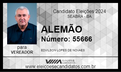 Candidato ALEMÃO 2024 - SEABRA - Eleições