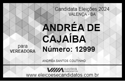 Candidato ANDRÉA DE CAJAÍBA 2024 - VALENÇA - Eleições