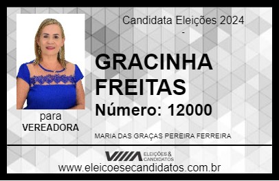 Candidato GRACINHA FREITAS 2024 - VALENÇA - Eleições