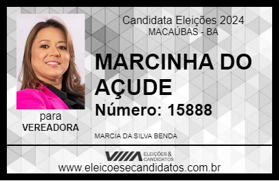 Candidato MARCINHA DO AÇUDE 2024 - MACAÚBAS - Eleições