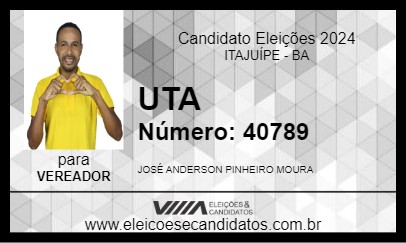 Candidato UTA 2024 - ITAJUÍPE - Eleições