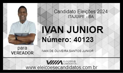 Candidato IVAN JUNIOR 2024 - ITAJUÍPE - Eleições