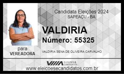 Candidato VALDIRIA 2024 - SAPEAÇU - Eleições