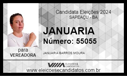 Candidato JANUARIA 2024 - SAPEAÇU - Eleições