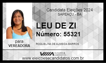 Candidato LEU DE ZI 2024 - SAPEAÇU - Eleições