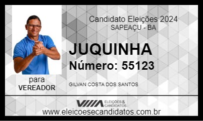 Candidato JUQUINHA 2024 - SAPEAÇU - Eleições