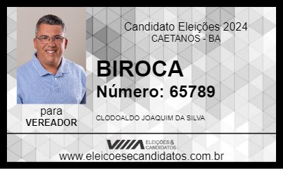 Candidato BIROCA 2024 - CAETANOS - Eleições