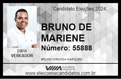 Candidato BRUNO DE MARIENE 2024 - CENTRAL - Eleições