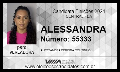 Candidato ALESSANDRA 2024 - CENTRAL - Eleições