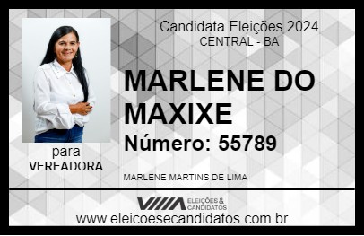 Candidato MARLENE DO MAXIXE 2024 - CENTRAL - Eleições