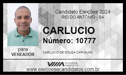 Candidato CARLUCIO 2024 - RIO DO ANTÔNIO - Eleições