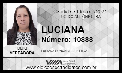 Candidato LUCIANA 2024 - RIO DO ANTÔNIO - Eleições