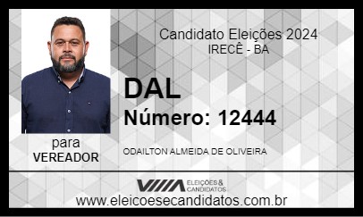 Candidato DAL 2024 - IRECÊ - Eleições