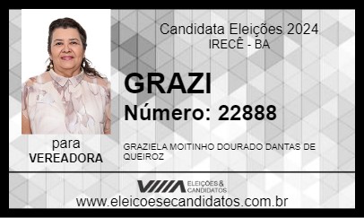 Candidato GRAZI 2024 - IRECÊ - Eleições