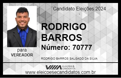 Candidato RODRIGO BARROS 2024 - ITAPETINGA - Eleições