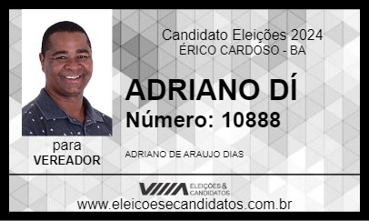 Candidato ADRIANO DÍ 2024 - ÉRICO CARDOSO - Eleições