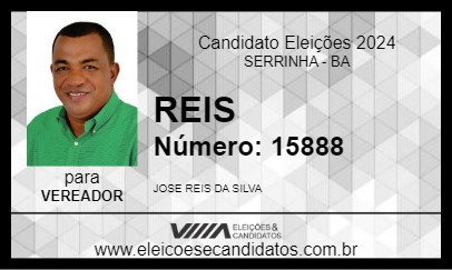 Candidato REIS 2024 - SERRINHA - Eleições