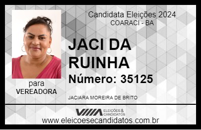 Candidato JACI DA RUINHA 2024 - COARACI - Eleições