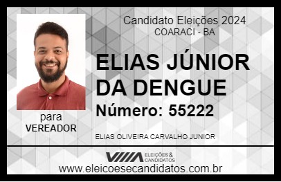 Candidato ELIAS JÚNIOR DA DENGUE 2024 - COARACI - Eleições