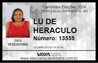 Candidato LU DE HERACULO 2024 - WENCESLAU GUIMARÃES - Eleições