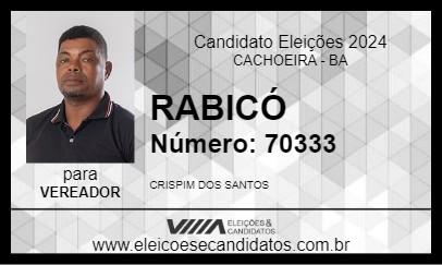 Candidato RABICÓ 2024 - CACHOEIRA - Eleições