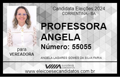 Candidato PROFESSORA ANGELA 2024 - CORRENTINA - Eleições