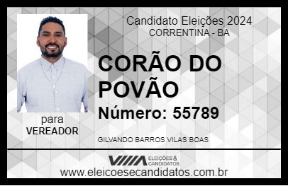 Candidato CORÃO DO POVÃO 2024 - CORRENTINA - Eleições