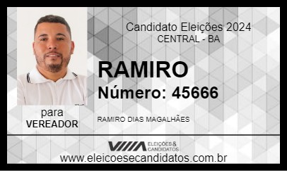 Candidato RAMIRO 2024 - CENTRAL - Eleições