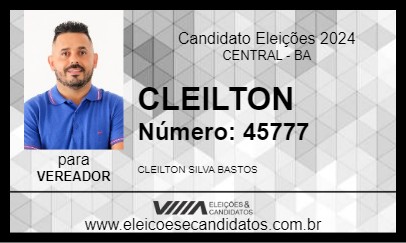 Candidato CLEILTON 2024 - CENTRAL - Eleições