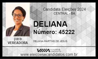 Candidato DELIANA DE POMBINHA 2024 - CENTRAL - Eleições