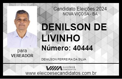 Candidato DENILSON DE LIVINHO 2024 - NOVA VIÇOSA - Eleições