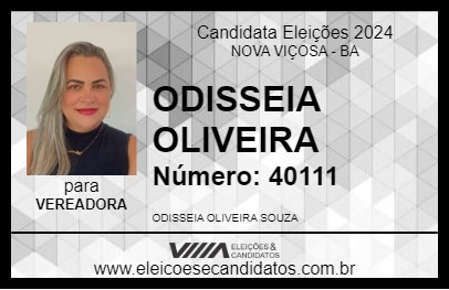 Candidato ODISSEIA OLIVEIRA 2024 - NOVA VIÇOSA - Eleições