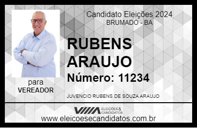 Candidato RUBENS ARAUJO 2024 - BRUMADO - Eleições