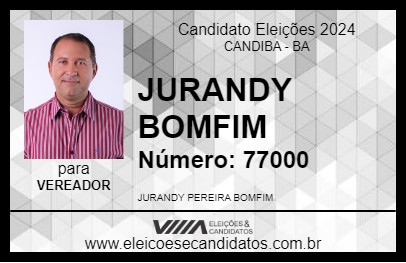 Candidato JURANDY BOMFIM 2024 - CANDIBA - Eleições