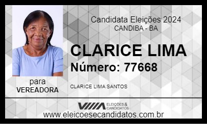 Candidato CLARICE LIMA 2024 - CANDIBA - Eleições